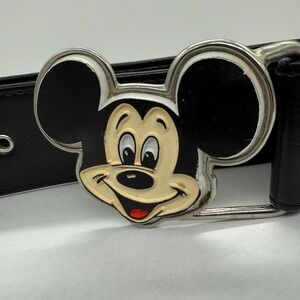 Vintage Mickey Mouse Belt Walt Disney Productions Pyramid Belt Co Kids 22-24